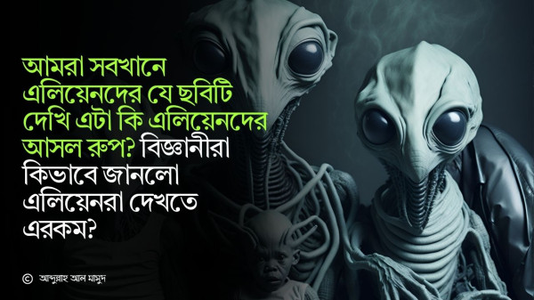 আমরা সবখানে এলিয়েনদের যে ছবিটি দেখি এটা কি এলিয়েনদের আসল রুপ? বিজ্ঞানীরা কিভাবে জানলো এলিয়েনরা দেখতে এরকম?