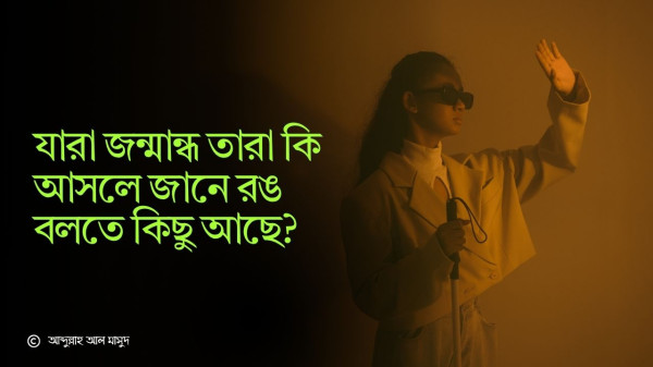যারা জন্মান্ধ তারা কি আসলে জানে রঙ বলতে কিছু আছে?